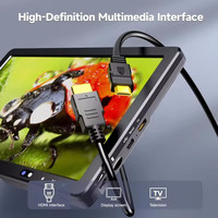 Écran IPS HD 10,1 pouces DM9 Max DM12 pour microscope numérique avec 10 lumières LED, compatible PC/TV