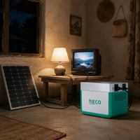 Générateur solaire LiFePO4 1000Wh, station d'alimentation portable 300W à onde sinusoïdale pure pour les pannes de courant domestiques et les situations d'urgence