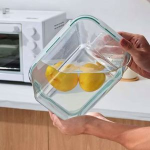 <b>Glass</b> sealed Fresh-keeping <b>Box</b>, Transparent Kimchi <b>Box</b>, Lunch <b>Box</b>, Multi-functional - Product Image 5