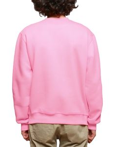 Wholesale Unisex Hoodies <b>Sweatshirt</b> Casual Pink <b>Long</b> Sleeves Crewneck Autumn ODM Supply Plain Blank <b>Sweatshirts</b> - Product Image 4
