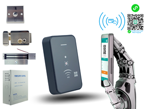 Système de contrôle d'accès biométrique par lecteur de cartes RFID de proximité avec code QR NFC Wiegand 26/34, lecteur de cartes avec interface TTL RS485 - Product Image 6