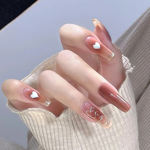 <span class=keywords><strong>Uñas</strong></span> <span class=keywords><strong>postizas</strong></span> profesionales con diamantes de imitación, puntas de <span class=keywords><strong>uñas</strong></span> tipo ataúd, <span class=keywords><strong>uñas</strong></span> <span class=keywords><strong>postizas</strong></span> largas para mujer - Product Image 2