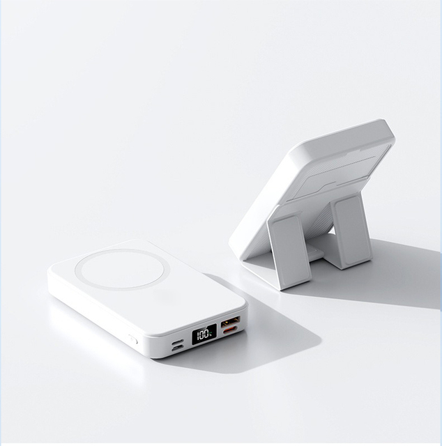 Innovative Magnetic Wireless Power Bank Kc100 10000mah Fast Charging External Battery With Foldable Stand for Samsung