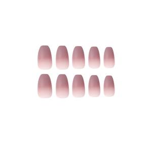 12 faux ongles en acrylique style français, romantiques, artistiques, en forme d'amande, couleur bonbon, à coller, pour rendez-vous et soirées - Product Image 5