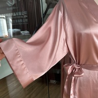 Peignoirs longs de luxe en satin de soie, style kimono, couleur unie, pour femmes, mariée, demoiselle d'honneur, fête de mariage - Vente en gros usine