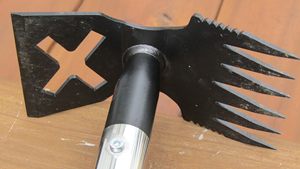 Attrezzo Manuale 2-in-1 in Acciaio Inox per Rimozione Erbacce con Manico Lungo 60\" Robusto Zappa da Giardinaggio ODM per Prato Cortile Giardino - Product Image 6