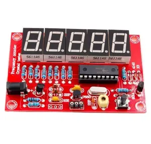 DIY kitleri RF 1Hz-50MHz kristal osilatör frekans metre sayacı dijital LED Tester ölçer frekans metre dijital