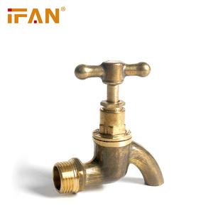 IFAN grifos de agua 1/2 de 3/4 pulgadas válvula de latón R07 válvula de bola de latón manija de la válvula - Product Image 5