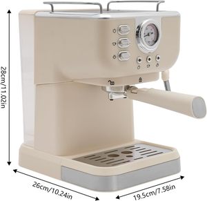 Macchina da Caffè Espresso Semi-Automatica per Uso Domestico con Estrazione ad Alta Pressione e Montalatte Integrato - Product Image 5