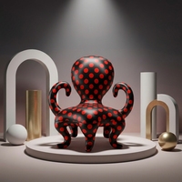 Fauteuil d'appoint au design moderne Octopus pour salon, chambre, appartement, salle à manger, fauteuil individuel rembourré avec dossier