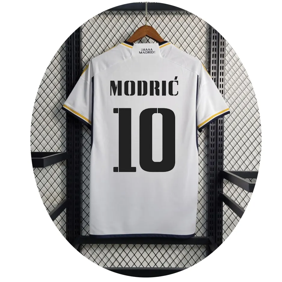 Jersey sepakbola Madrid 2023-2024 baru pakaian sepak bola BENZEMA Jersey ALABA kaus MODRIC Away seragam Versi Fan Camisetas asli