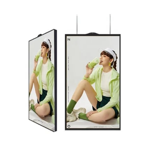 55 بوصة متجر شنقا شاشات الإعلان LCD سطوع عالية 65 بوصة مزدوجة الوجهين متجر شاشات الكريستال السائل الرقمية لافتات نافذة العرض - Product Image 1