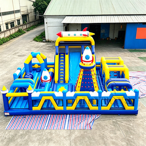 Lilytoys - <span class=keywords><strong>Castillo</strong></span> Inflable Profesional con Tobogán, Diseño de Cohete Espacial, Casa de Brinco de PVC, <span class=keywords><strong>para</strong></span> Parques de Diversiones - Product Image 1