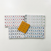 Ensemble de mahjong américain à thème voyage à 7 couches. Artisanat de qualité supérieure pour les collections et les rassemblements. En stock