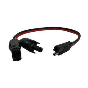 SAE Connector Solar PV Connector สายรัดลากรถยนต์ 1000V 6mm2 4mm2 พลังงานแสงอาทิตย์สายไฟโซลาร์เซลล์