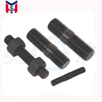 High Strength 304 Stainless Steel/Carbon Steel Double-Ended Stud Bolts with Zinc Finish Double-Headed Threaded Fasteners