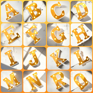 Lettres lumineuses Neonawall à piles pour mariage, anniversaire, fête, Noël ou <span class=keywords><strong>d</strong></span>écoration intérieure - Product Image 3