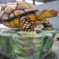 Modèle interactif d'animal animatronique de la légende chinoise ou tortue mythique robotique pour parc aquatique comme attraction de divertissement
