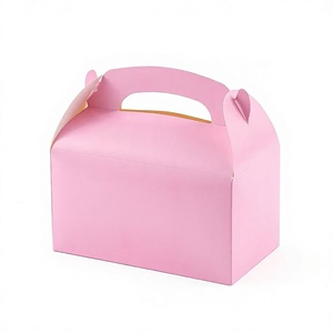 Caja de Regalo de Cartón Plegable con Asa y Logotipo Personalizado, Caja de Regalo de Papel Colorida para Pastelería, Alimentos, Pasteles, Dulces, <span class=keywords><strong>Regalos</strong></span> al por Mayor - Product Image 5