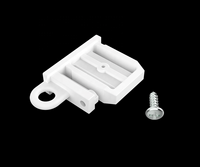 Pièces de stores de fenêtre, décoration de la maison, accessoires de tringles à rideaux, couvercle d'extrémité de rail en aluminium pour composants de stores
