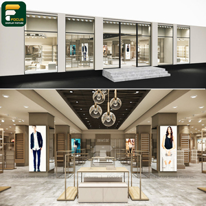 Premium Garment Store Display Rack Clothing Cabinet <b>Wall</b> Shelf Checkout Counter Boutique <b>Mirror</b> Unit - Product Image 6