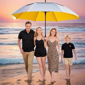 Safety Reflective Strip Golf <b>Umbrella</b> Night Walking Visibility Waterproof Rain <b>Umbrella</b> for Outdoor Sports and Emergency - Product Image 3