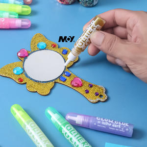 6 रंग 10 मिलीलीटर फफोले पैक गैर विषैले धोने योग्य बच्चों को घर के स्कूल रचनात्मक कला और शिल्प परियोजनाओं के लिए - Product Image 5