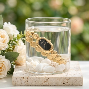 <span class=keywords><strong>Montre</strong></span> à chaîne ovale à perles Scottie D9731B, style français, pour <span class=keywords><strong>femme</strong></span>, <span class=keywords><strong>bracelet</strong></span> en <span class=keywords><strong>acier</strong></span> inoxydable, un cadeau spécialement pour ma petite amie - Product Image 2