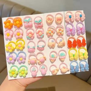 BELLEWORLD a granel 20 piezas y 10 piezas Paquete de cuerda para el cabello de bebé bandas elásticas para el cabello para niños Linda decoración de flores Anillo para el cabello súper elástico - Product Image 4