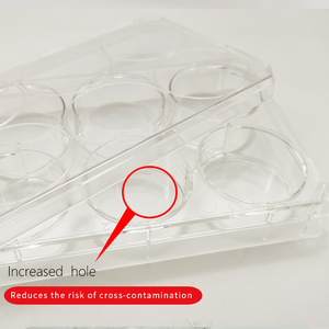 Bioland <span class=keywords><strong>6</strong></span> sumur dengan tutup paket individu permukaan Tc suguhan DNAse RNase Pyrogen bebas pelat budaya sel - Product Image 4