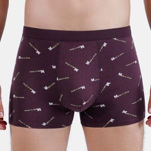 Hot-selling Cotton Large Size Underwear Monogram Printed Mid-waist Boys <b>Boxer</b> Breathable Plus Size Men's <b>Boxers</b> - Product Image 3