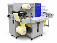 BOST SM-350pro Découpeuse d'étiquettes professionnelle pliable à écran tactile, contrôle PLC, servomoteur, réglage automatique, double tête, haute précision 0,1 mm