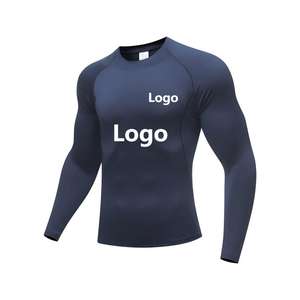 Camicie da uomo a compressione a manica <span class=keywords><strong>lunga</strong></span> per allenamento atletico top da ginnastica magliette sportive attive basel Basic Basic Basic Basic Basic - Product Image 6