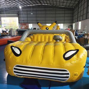 Auto Gonfiabile Galleggiante per Sport Acquatici, Tubo Gonfiabile Trainabile per <span class=keywords><strong>Avventure</strong></span> in Laghi e Spiagge, Barca Gonfiabile a Forma di Auto - Product Image 4