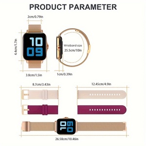<span class=keywords><strong>Reloj</strong></span> Inteligente para <span class=keywords><strong>Mujer</strong></span> <span class=keywords><strong>Compatible</strong></span> <span class=keywords><strong>con</strong></span> Teléfonos <span class=keywords><strong>iPhone</strong></span> y Android, Equipado <span class=keywords><strong>con</strong></span> Monitor de Salud/Mensajes - Product Image 2