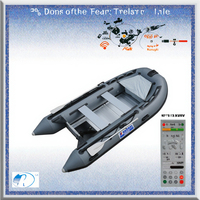 Kayak gonflable électrique certifié CE Tongcai, PVC 1,2 mm, léger, stable, pour la pêche, bateau rapide, eaux offshore 3