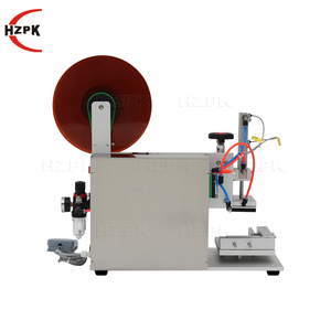 Semi Automatic Manual Table Top High Speed Barcode Adhesive Plastic <b>Flat</b> <b>Box</b> Cans Bottle Sticker Bottle Labeler Labeling Machine - Product Image 3