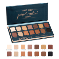 Palette d'ombres à paupières Matte the Balm avec finition scintillante et chatoyante Soft Glam Powder pour le maquillage Pigment Shiny Eyeshadow