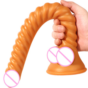 Nuevo Juguete Sexual para Adultos, Dildo Realista de Tubo Largo, Hecho de Silicona, PVC, ABS, con Extremo para Anál - Product Image 2