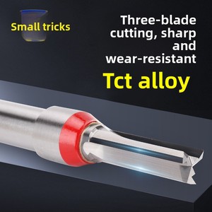 <span class=keywords><strong>Fraise</strong></span> droite TCT à 3 dents, <span class=keywords><strong>fraise</strong></span> à carbure pour rainurage et découpe du MDF, du contreplaqué et du panneau de particules - Product Image 2