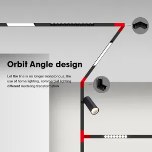 BENHAO New Design Modern Recessed Indoor Lighting Home Commercial Linear 220V 48v Magnetic Led Track Light