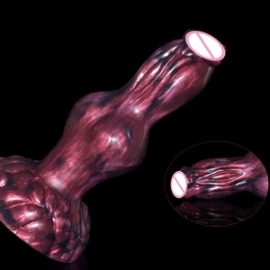 NNSX Fantasy Big Knot <b>Dildo</b> With Sucker Realistic Glans Silicone Internal Glow Butt Plug Sex Toys for Women Adult Products - Product Image 2