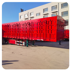 Semi-remorque de fret à ridelles rabattables en acier de 16 m, robuste, à 3 essieux, à vendre - Product Image 4