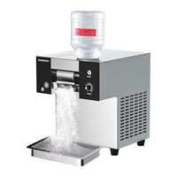 VNTKITCHEN Promotion Populaire Machine à Glace Pilée Commerciale en Acier Inoxydable VNT-FC-80F de Comptoir, Production en 3 Secondes, 2L