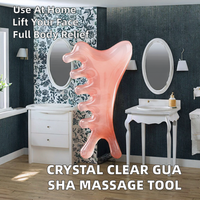 Outil de massage Gua Sha en résine transparente Chengmi pour le visage, le corps, le cuir chevelu, le cou et les yeux, pour stimuler le métabolisme et le lifting, usage domestique QT-1167