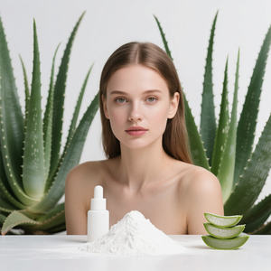 Порошок экстракта алоэ вера, косметический гель, органическое замораживание, гель алоэ вера, полисахарид, высушенный порошок 200X - Product Image 1