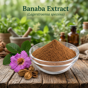 Extracto de Banaba en Polvo, Extracto Botánico de Lagerstroemia Speciosa, Polvo Fino para Alimentos y Alimentos Saludables - Product Image 1