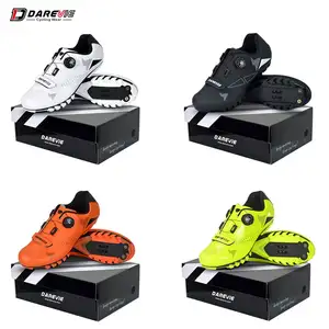 Darevie Cycling Shoes High Quality Men Mtb Self Lock Mountain Bike PU Winter Shoes Rubber Summer Sports Shoes Mesh