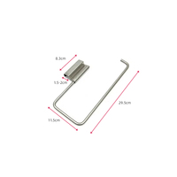 Support mural gain de place DaS pour rouleaux de cuisine, porte-serviettes amovible sans perçage pour porte d'armoire et organisation des serviettes de salle de bain