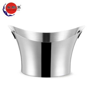 Cubo enfriador de <span class=keywords><strong>vino</strong></span> con apertura amplia, suministros de cocina antideslizantes y gruesos, cubos de hielo de cerveza de acero inoxidable, diseño especial más nuevo - Product Image 6